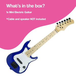 Natural Wood Mini Electric Guitar