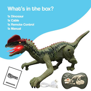 Remote Control Dinosaur with Lights, Sound & Motion