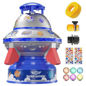 Spinning LED UFO Water Rocket Sprinkler