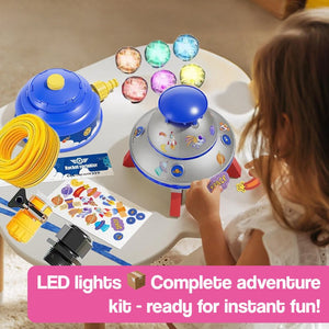 Spinning LED UFO Water Rocket Sprinkler