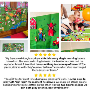 FarmPlay Velcro Learning Board Duo