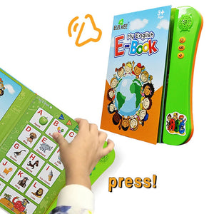Fun interactive Montessori education sound book with colorful alphabets and numbers for kids learning and drawing