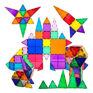 Magnetic Building Tiles Transparent Blocks Toy