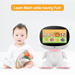 AI-Powered STEM Learning robot for kids age 6+, featuring interactive educational apps, karaoke, dancing, and fun STEM activities.