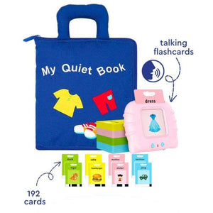 My First Portable Fun Activity Learning Montessori quiet book for toddlers with interactive skill-building pages