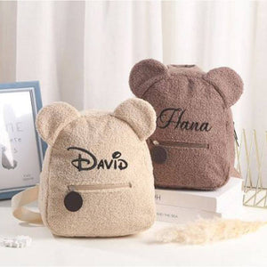 Custom Name Teddy Bear Backpack