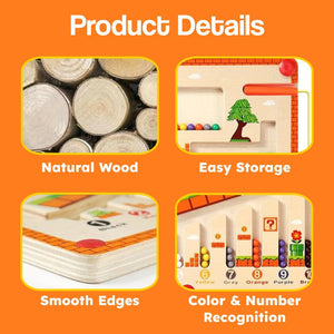 Montessori Magnetic Color and Number Maze