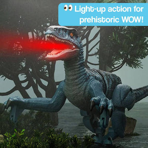 Remote Control Dinosaur with Lights, Sound & Motion
