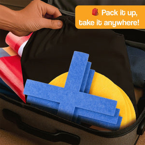 Oversized Felt Tic Tac Toe Family Game Set