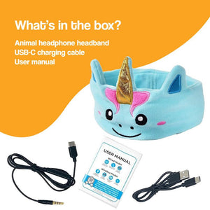 CozyTunes Ultra-Soft Animal Audio Learning Headband