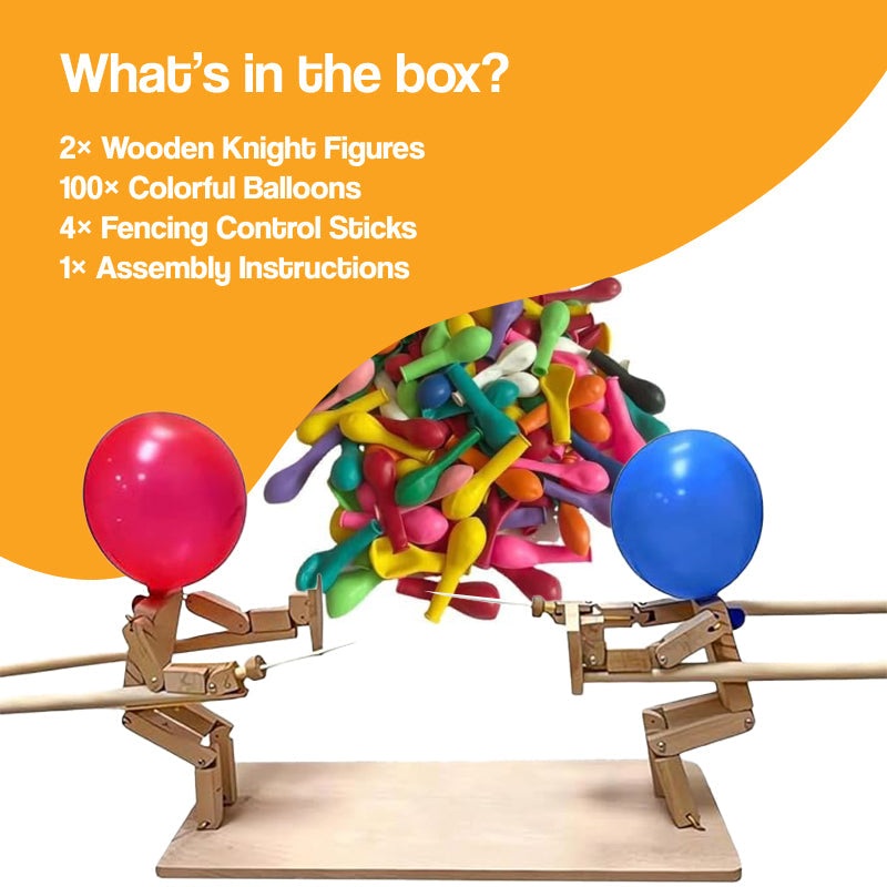 PopWars Balloon Fencing Wooden Set