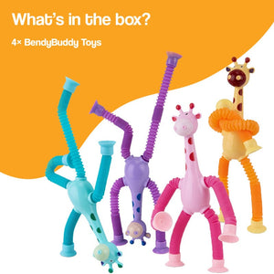 BendyBuddy Stick-Anywhere Fidget Toys