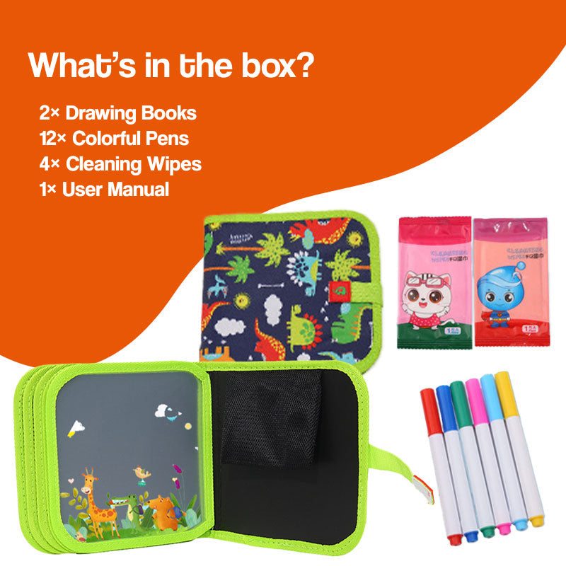 MagicWipe Reusable Mess-Free Drawing Book