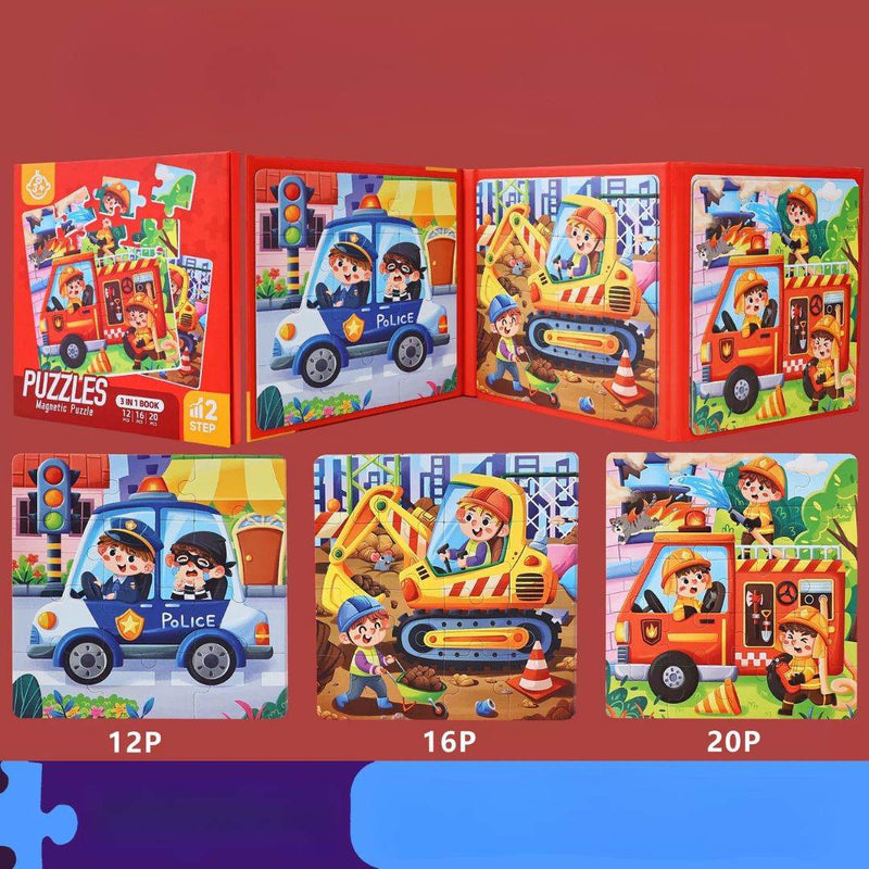 Advanced Magnetic Puzzle Book for Kids