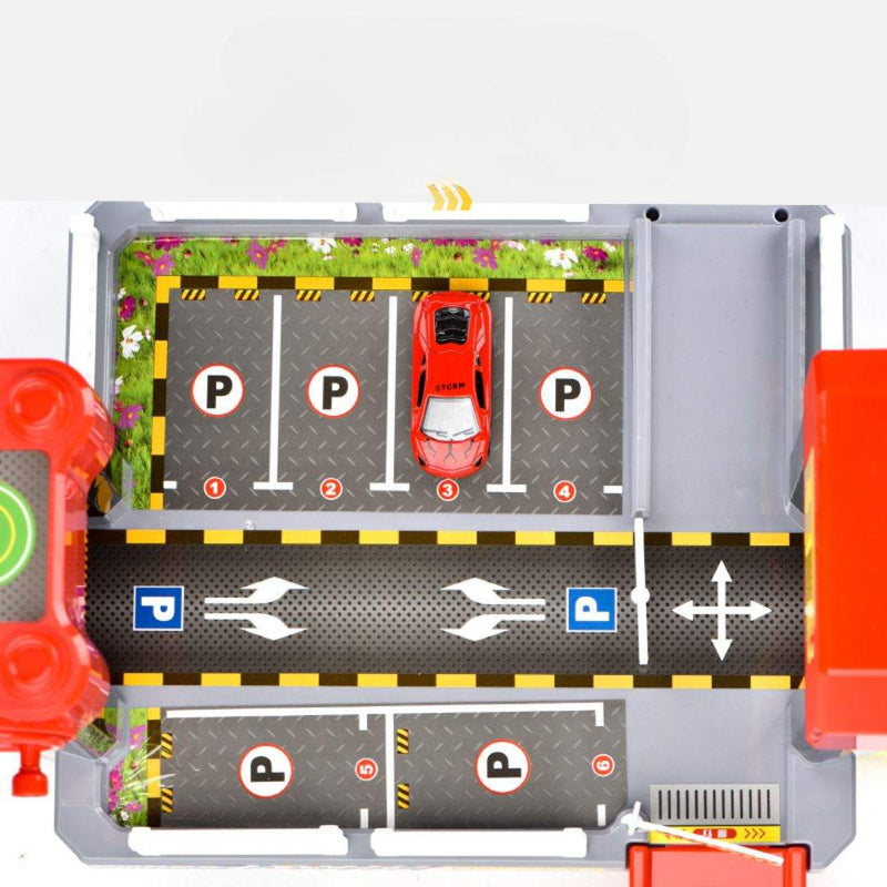 Smart City Parking Garage with Race Cars Toy Set