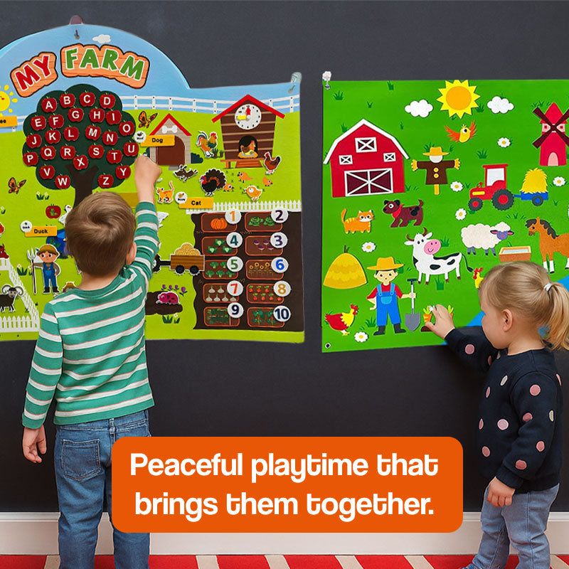 FarmPlay Velcro Learning Board Duo
