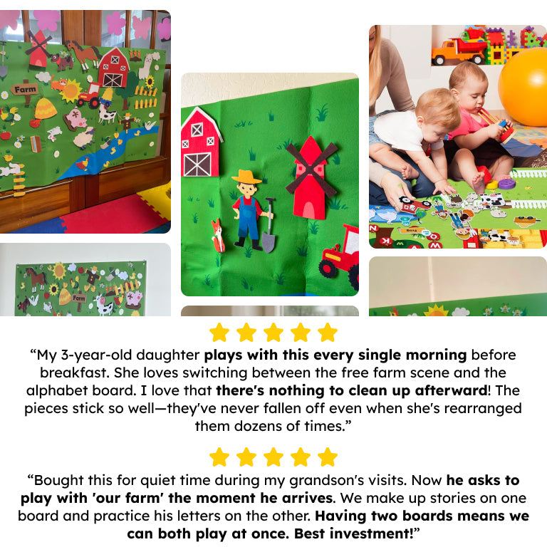 FarmPlay Velcro Learning Board Duo