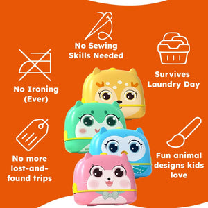 TinyStamper customized name stamp for kids' belongings with waterproof ink and refillable design