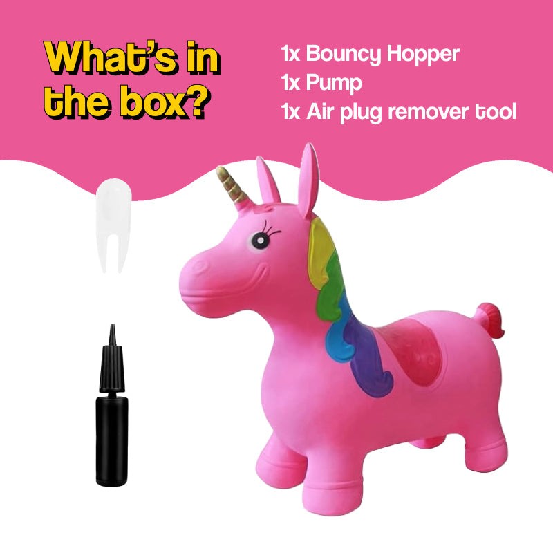 My First Bouncy Pet toddler inflatable hopper toy with handles and pump included