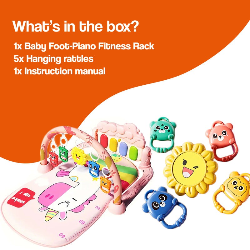 Baby Foot-Piano Fitness Rack for Newborns