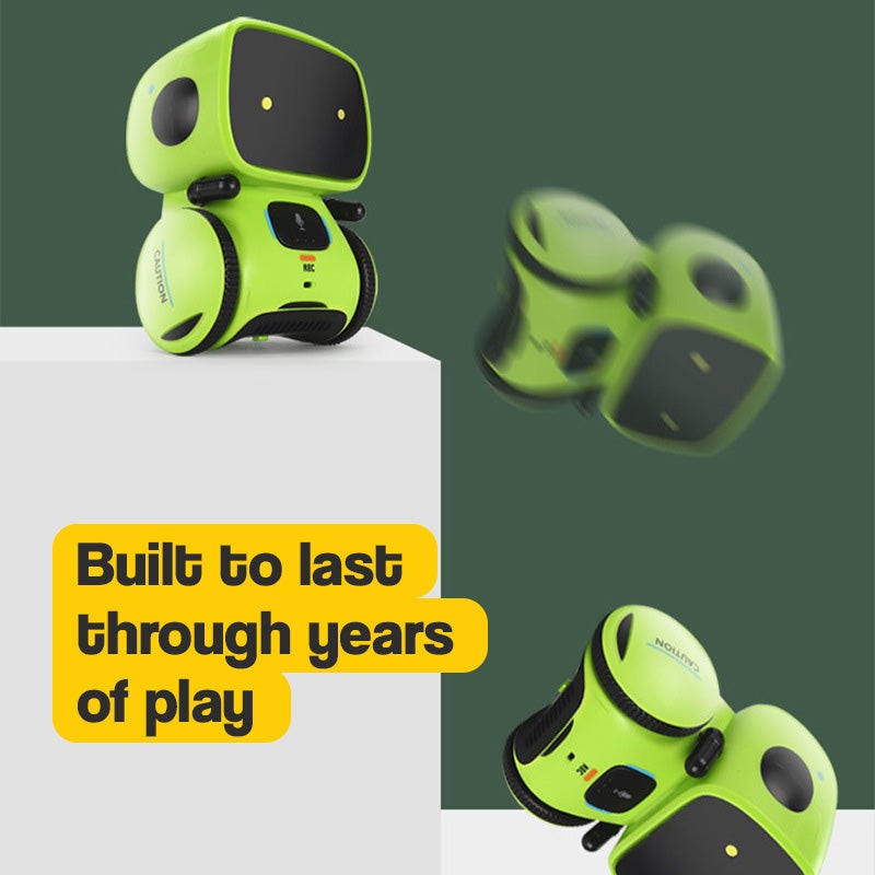 Robby the Robot interactive STEM learning toy for kids with voice recognition and emotional companionship